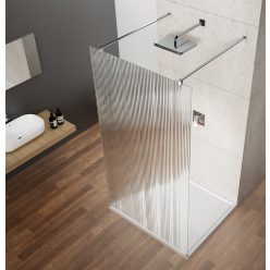   Walk-in, Sapho VARIO CHROME GX1580-01 Walk-in zuhanyfal Nordic üveggel 800mm, króm színű Walk-in