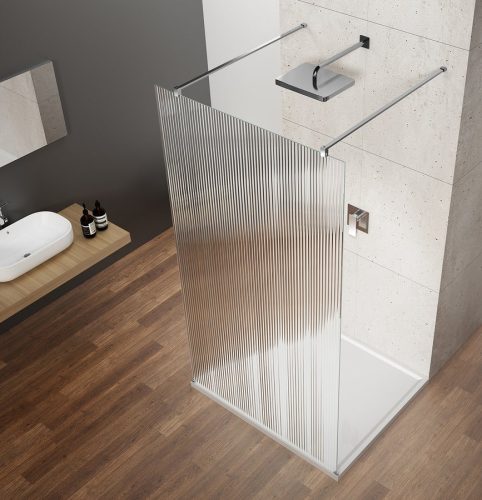 Walk-in, Sapho VARIO CHROME GX1580-01 Walk-in zuhanyfal Nordic üveggel 800mm, króm színű Walk-in