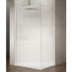   Walk-in, Sapho VARIO WHITE GX1580-07 WALK-IN zuhanyfal Nordic üveggel 800mm, matt fehér színű Wal