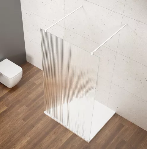 Walk-in, Sapho VARIO WHITE GX1590-03 Walk-in zuhanyfal Nordic üveggel 900mm, matt fehér színű Wal