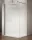 Walk-in, Sapho VARIO BLACK GX1590-06 WALK-IN zuhanyfal Nordic üveggel 900mm, fekete színű Walk-in