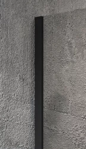 Walk-in, Sapho VARIO BLACK GX1590-06 WALK-IN zuhanyfal Nordic üveggel 900mm, fekete színű Walk-in