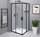 Zuhanykabin, Sapho SIGMA SIMPLY BLACK GS2110BGS2110B szögletes zuhanykabin 1000x1000mm