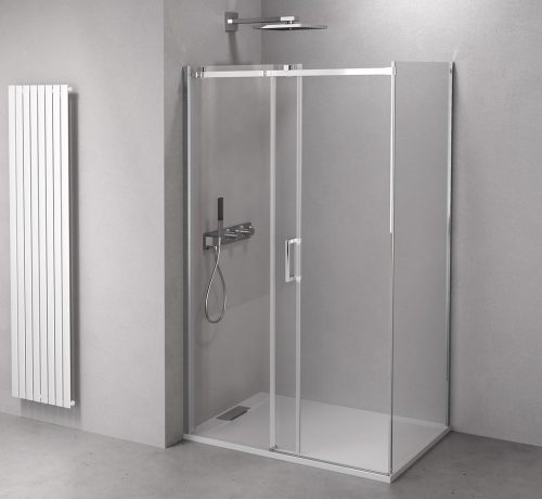 Zuhanykabin,Sapho THRON LINE SQUARE TL1180-5002 szögletes zuhanykabin szögletes görgő 110x80