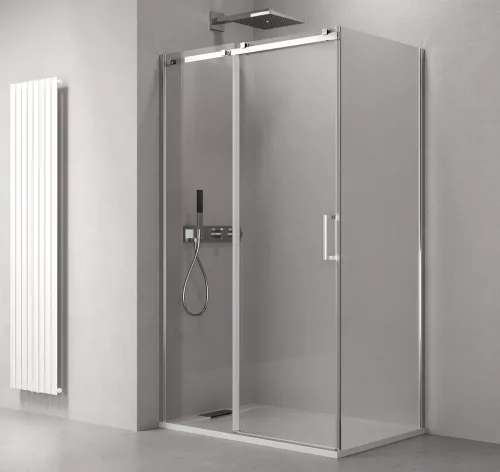Zuhanykabin, Sapho THRON LINE SQUARE TL1190-5002 szögletes zuhanykabin szögletes görgő 110x90