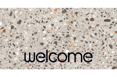 Lábtörlő, Vision terrazzo welcome 40x80