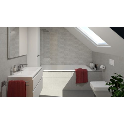 Csempe, Zalakerámia ZBD 62036 CEMENTI matt falburkoló 20x60