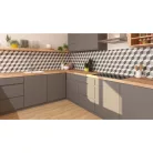 Dekorlap, Zalakerámia ZMG 32091 CEMENTI matt dekor padlómozaik 22x25