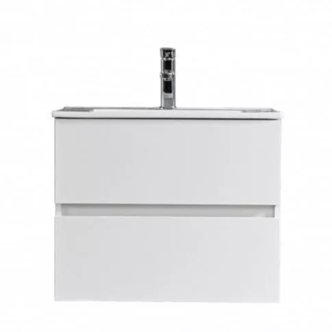 Alsó szekrény, Sanotechnik HT60101 CORBO 60 függesztett alsóbútor mosdóval, fehér