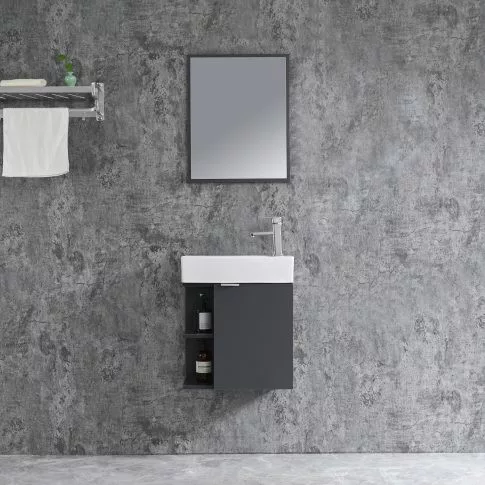 Komplett fürdőszobabútor, Sanotechnik HT50101 SPRING bútorszett, antracit