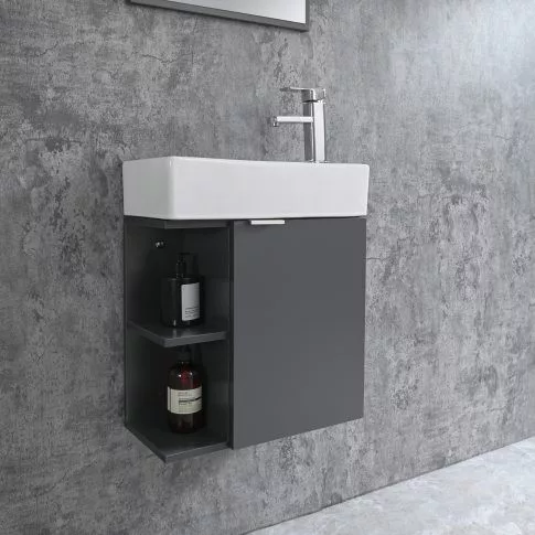 Komplett fürdőszobabútor, Sanotechnik HT50101 SPRING bútorszett, antracit