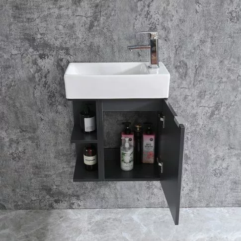 Komplett fürdőszobabútor, Sanotechnik HT50101 SPRING bútorszett, antracit