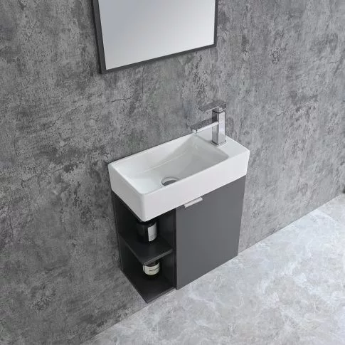 Komplett fürdőszobabútor, Sanotechnik HT50101 SPRING bútorszett, antracit