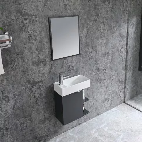 Komplett fürdőszobabútor, Sanotechnik HT50101 SPRING bútorszett, antracit