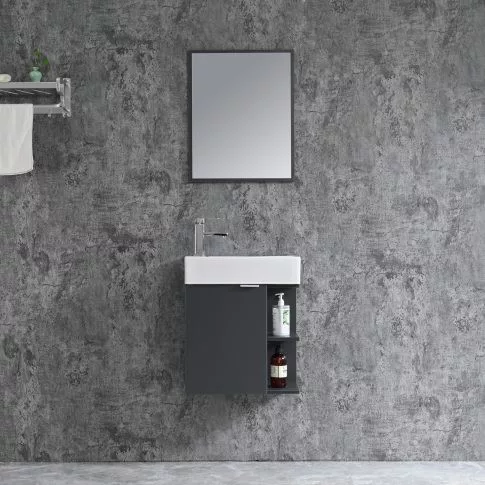 Komplett fürdőszobabútor, Sanotechnik HT50101 SPRING bútorszett, antracit