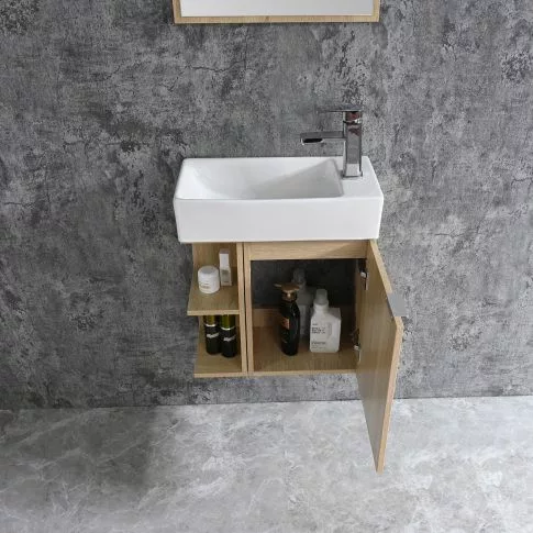Komplett fürdőszobabútor, Sanotechnik HT50102 SPRING bútorszett, fautánzat