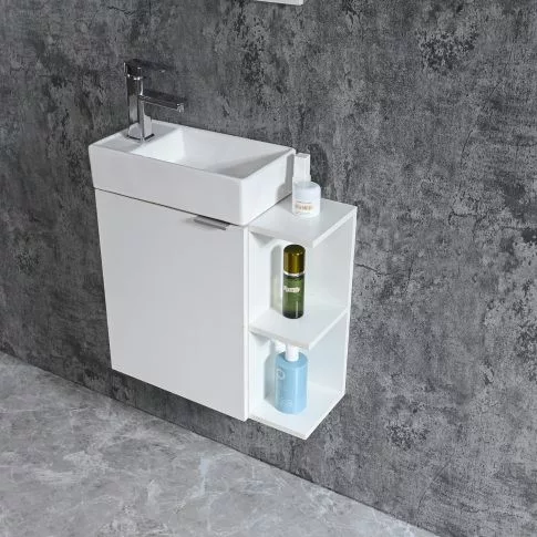 Komplett fürdőszobabútor, Sanotechnik HT55000 CLOUD bútorszett, fehér