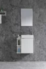 Komplett fürdőszobabútor, Sanotechnik HT55000 CLOUD bútorszett, fehér