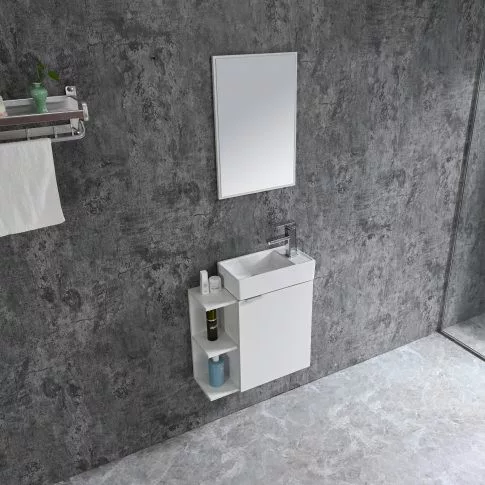 Komplett fürdőszobabútor, Sanotechnik HT55000 CLOUD bútorszett, fehér
