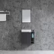 Komplett fürdőszobabútor, Sanotechnik HT55001 CLOUD bútorszett, antracit