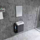 Komplett fürdőszobabútor, Sanotechnik HT55001 CLOUD bútorszett, antracit