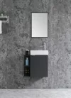 Komplett fürdőszobabútor, Sanotechnik HT55001 CLOUD bútorszett, antracit