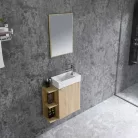 Komplett fürdőszobabútor, Sanotechnik HT55002 CLOUD bútorszett, fautánzat