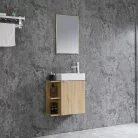 Komplett fürdőszobabútor, Sanotechnik HT55002 CLOUD bútorszett, fautánzat