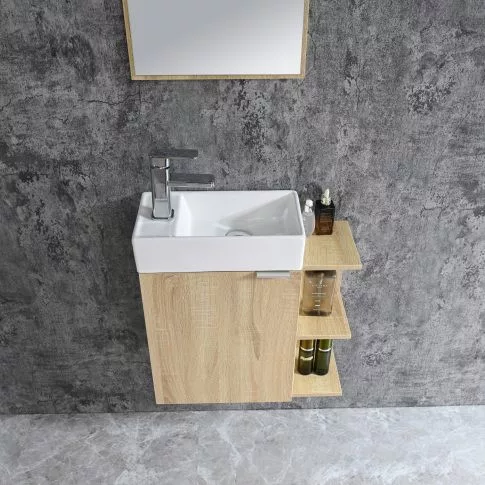 Komplett fürdőszobabútor, Sanotechnik HT55002 CLOUD bútorszett, fautánzat