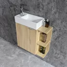 Komplett fürdőszobabútor, Sanotechnik HT55002 CLOUD bútorszett, fautánzat