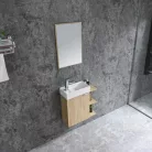 Komplett fürdőszobabútor, Sanotechnik HT55002 CLOUD bútorszett, fautánzat