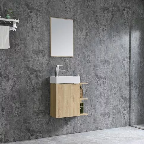 Komplett fürdőszobabútor, Sanotechnik HT55002 CLOUD bútorszett, fautánzat
