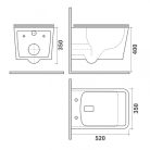 WC, Strohm Teka 117320000 Formentera fali WC