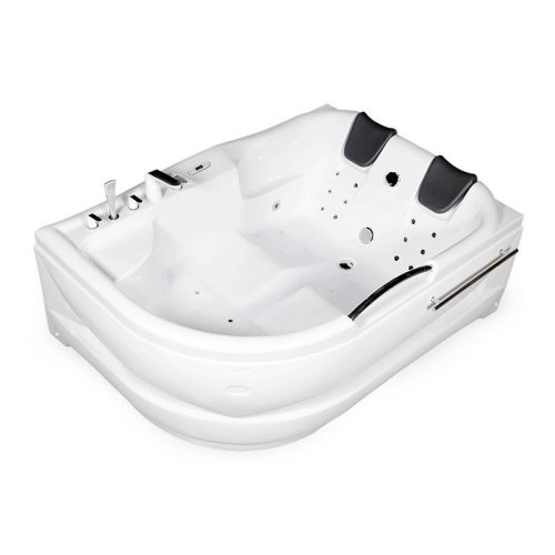 Hidromasszázs kád, Wellis WK00005-7 Dublo E-Max™ TOUCH Retro csapteleppel, jobbos