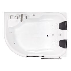   Hidromasszázs kád, Wellis WK00005-2 Dublo Hydro hidromasszázs kád Retro csapteleppel, jobbos