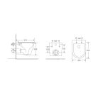 WC, Wellis WF00175 Clement tornado ultracsendes fali rimless WC