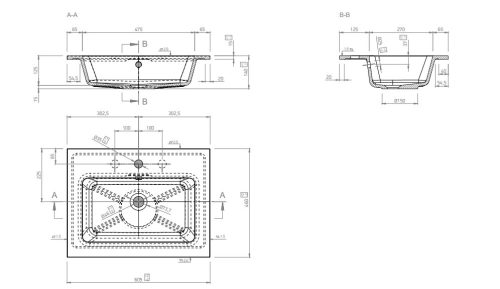 Mosdó, Marmy Bergamo Slim 60x46 mosdó 80 8125 06 11 10