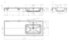 Mosdó, Marmy Bergamo Max 120x46 jobbos mosdó 80 8239 12 21 10