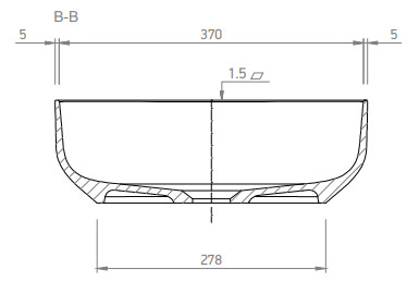 Mosdó, Marmy Candy L 58x38 mosdó 80 8009 06 10 11
