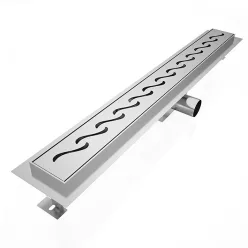   Padlóösszefolyó, Roltechnik RRF5-900 rozsdamentes zuhanyfolyóka ráccsal, 90 cm