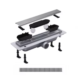   Padlóösszefolyó, Roltechnik RMF13-400 műanyag zuhanyfolyóka 40 cm