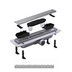   Padlóösszefolyó, Roltechnik RMF15-750 műanyag zuhanyfolyóka 75 cm