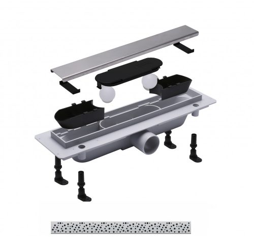 Padlóösszefolyó, Roltechnik RMF15-750 műanyag zuhanyfolyóka 75 cm