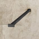 Walk-in, Roltechnik MI TWF/1400 fekete elox transparent