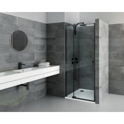 Zuhanyajtó, Roltechnik BI PF2/900 fekete elox transparent