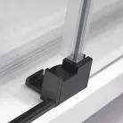 Zuhanyajtó, Roltechnik CI D2L/1400 fekete elox transparent