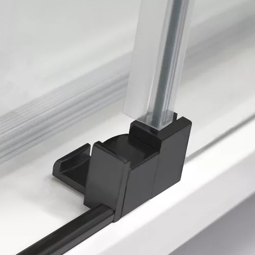 Zuhanyajtó, Roltechnik CI D2R/1400 fekete elox transparent