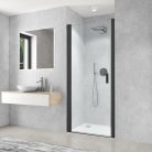 Zuhanyajtó, Roltechnik CI PIV/900 fekete elox transparent