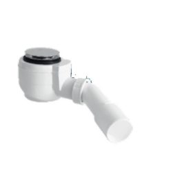   Zuhanytálca szifon, Roltechnik RZSK04/50 click-clack, 50-es, inox