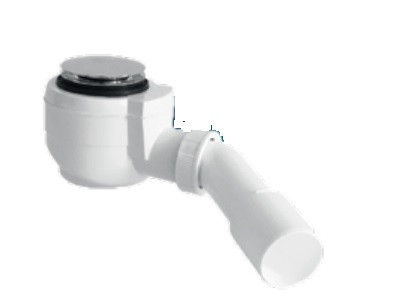 Zuhanytálca szifon, Roltechnik RZSK04/50 click-clack, 50-es, inox